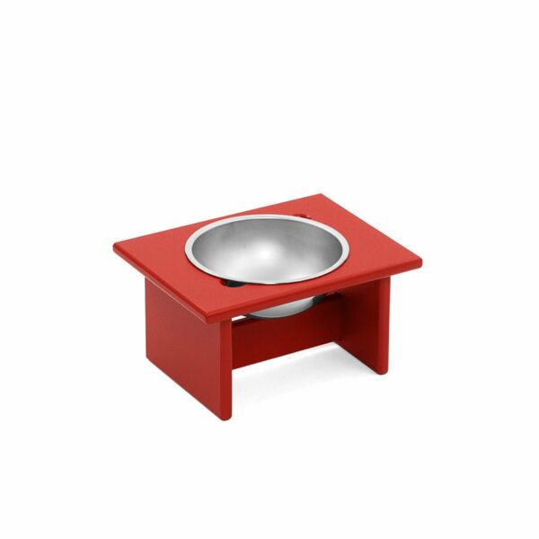 Loll Designs | Minimalist Single Dog Bowl - Small - Apple Red