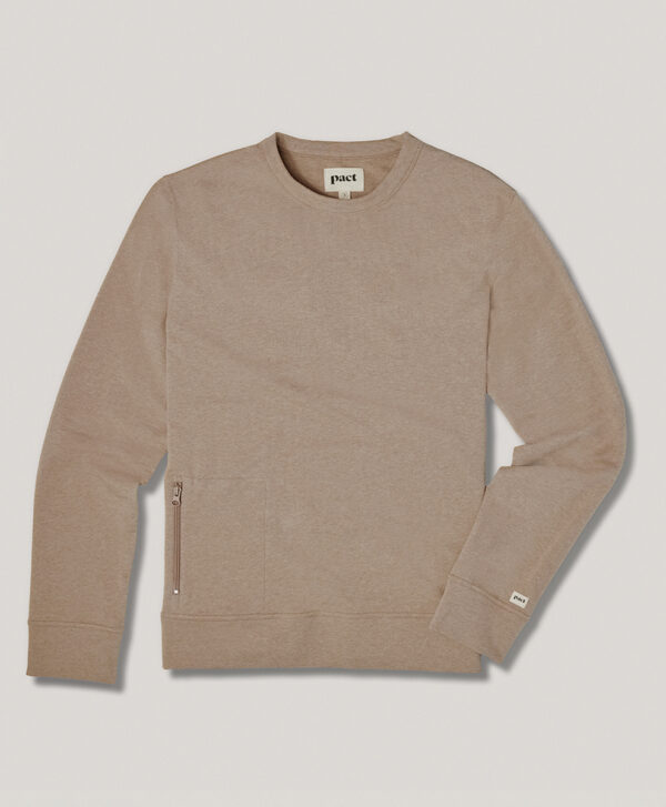 PACT Apparel | Men'succo Heatherretch French Terry Poet Crew S