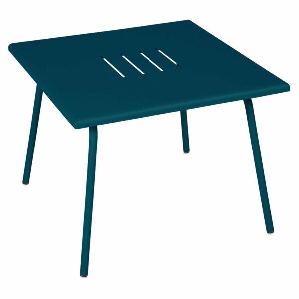 Fermob | Monceau Low Table 22.5" x 22.5" - Acapulco Blue