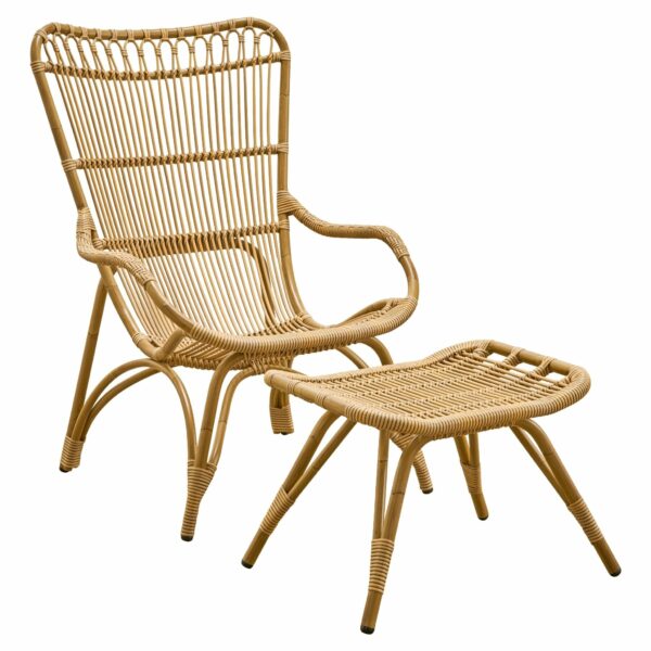 Sika Design | Monet Chair + Foot Stool - Exterior - Antique