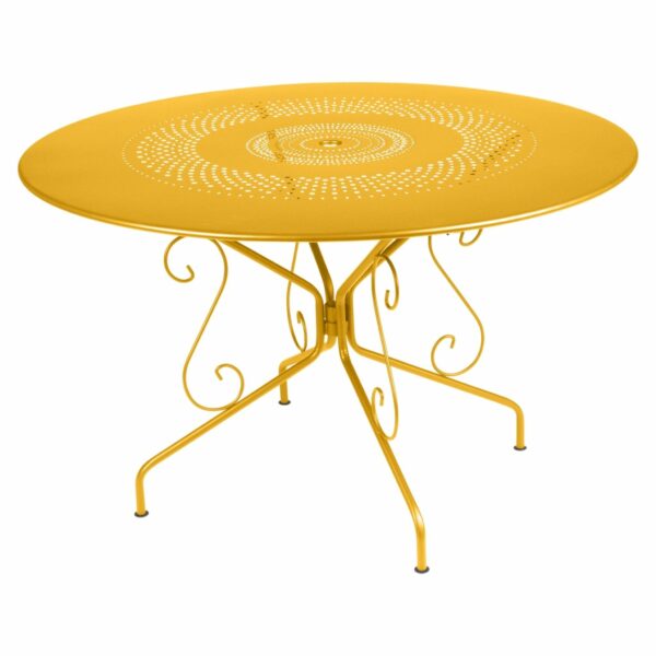 Fermob | Montmartre Perforated Table 46" - Honey Textured