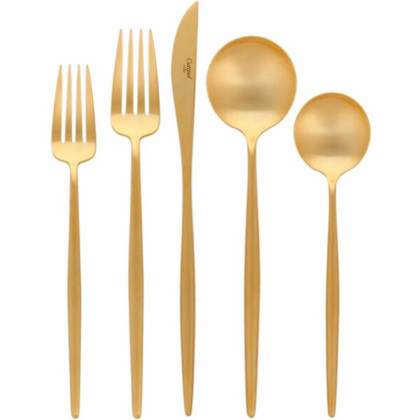 Cutipol | Moon Cutlery - Brushed Gold - Sets - 130 Piece Setting