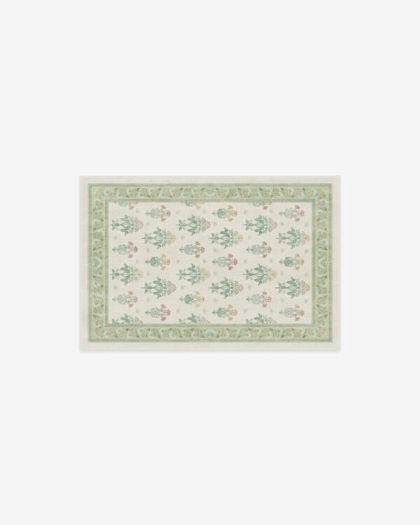 Ruggable | Morris & Co. Meadow Sweet Ivory & Green Rug