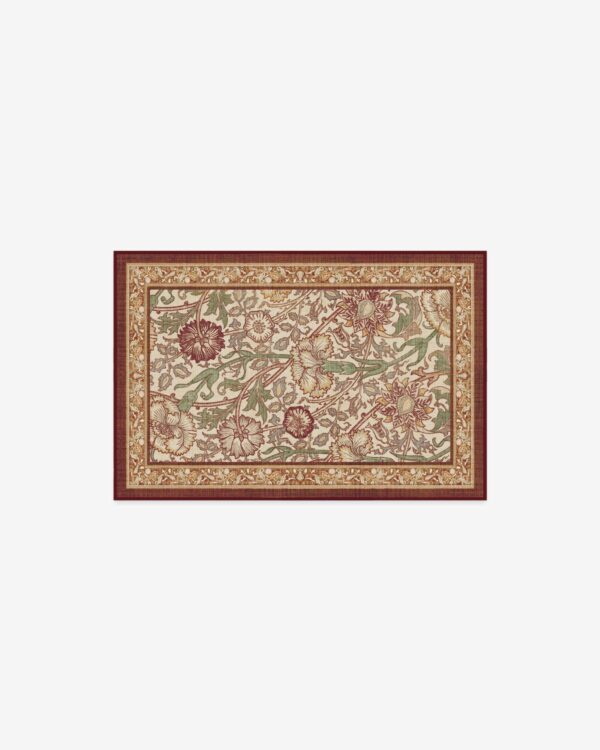 Ruggable | Morris & Co. Pink & Rose Burgundy Rug