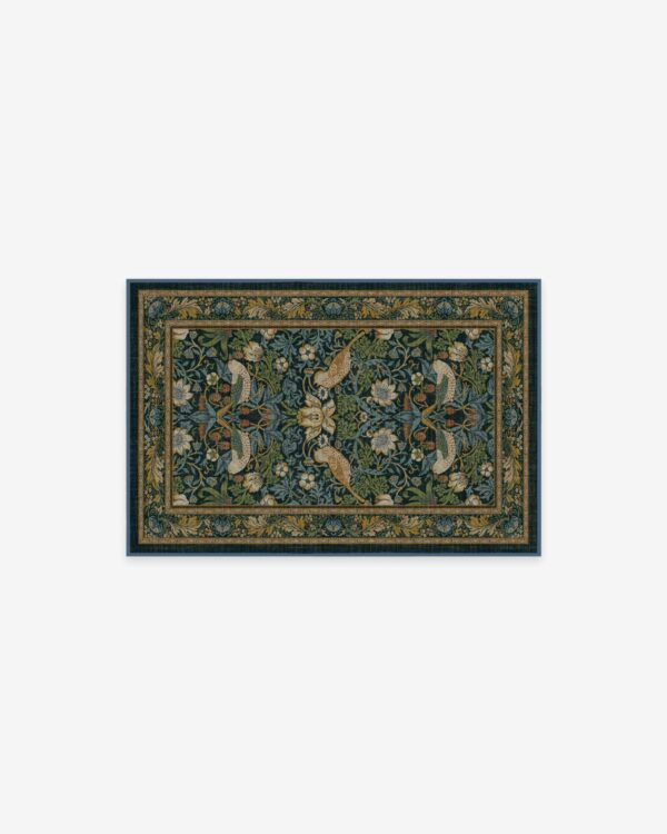 Ruggable | Morris & Co. Strawberry Thief Indigo Rug