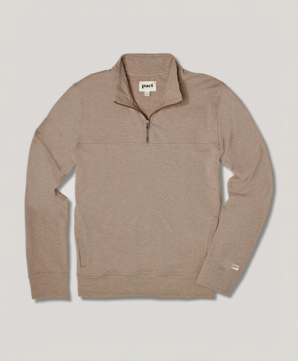 PACT Apparel | Men'succo Heatherretch French Terry Quarter Zip S