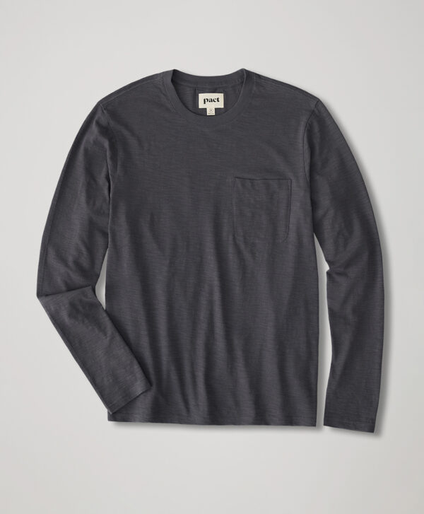 PACT Apparel | Men'sorm Field Midweight Slub Long Sleeve Crew