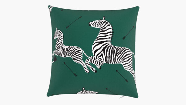 The Inside | Throw Pillow 16" | Emerald Zebra | Feather Down