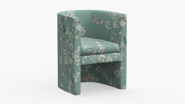 The Inside | Barrel Back Dining Chair | Mint Cherry Blossom