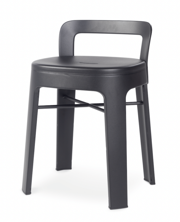 RS Barcelona | Ombra Low Stool - Add Backrest / Black