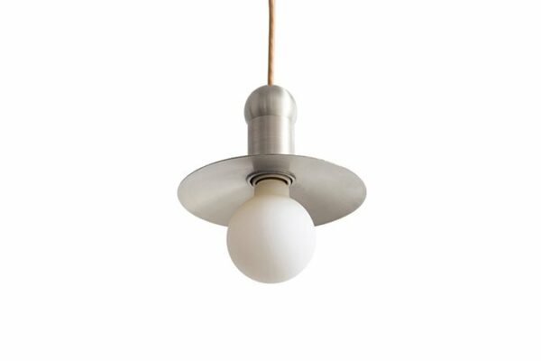 Workstead | Orbit Cord Pendant - Brushed Nickel