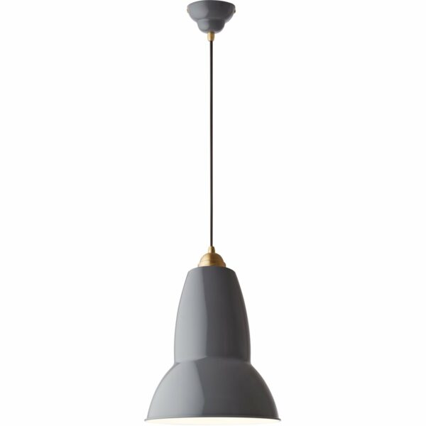 Anglepoise | Original 1227 Brass Maxi Pendant Light - Elephant Grey