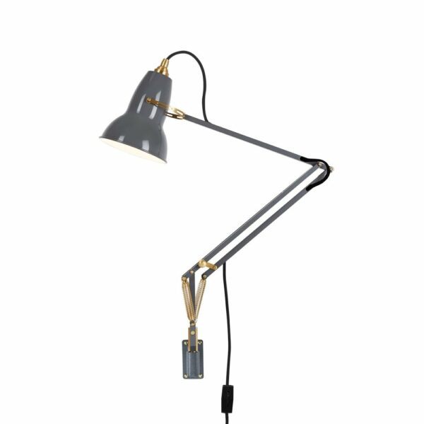 Anglepoise | Original 1227 Brass Wall Mounted Lamp - Elephant Grey