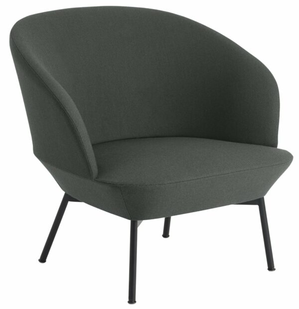 Muuto | Oslo Lounge Chair - Twill Weave 990 Seat & Black Base