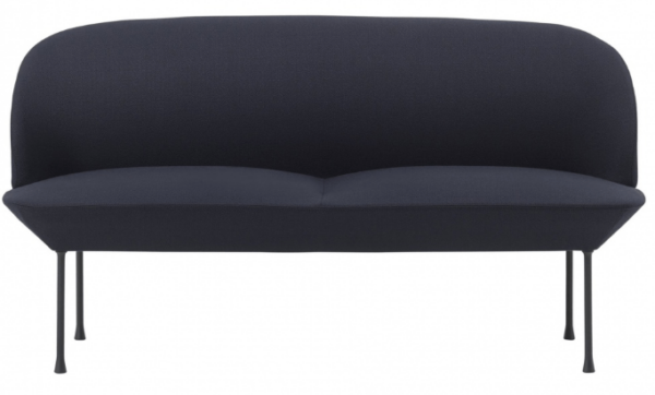 Muuto | Oslo Sofa - 2-Seater - Navy Vidar 554 & Navy Blue Legs