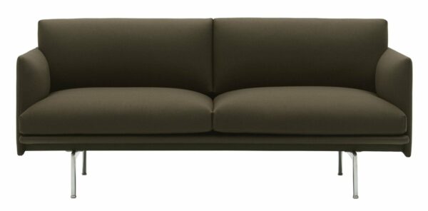 Muuto | Outline Sofa 2-Seater - Polished Aluminum Base