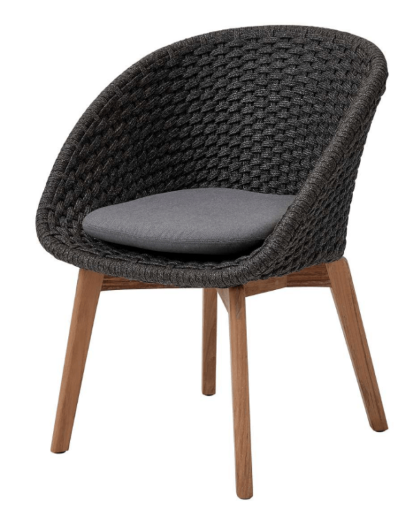 Cane Line | Peacock Chair With Teak Legs - Add Grey Cushion