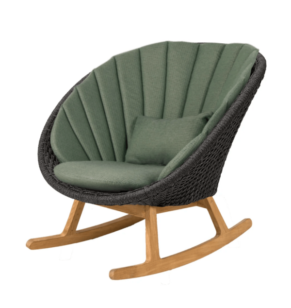 Cane Line | Peacock Rocking Chair - Dark Green Link