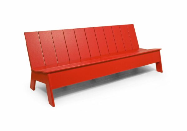 Loll Designs | Picket 7' Bench - Low Back - Apple Red