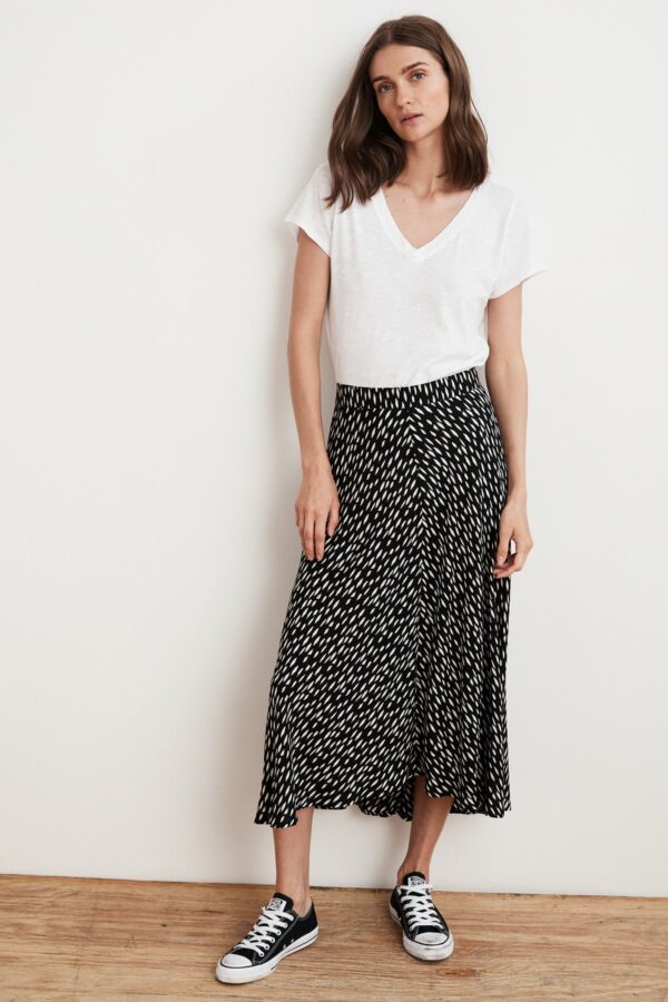 Velvet by Graham & Spencer | Titania Printed Challis Midi Skirt (S), Velvet by Graham & Spencer