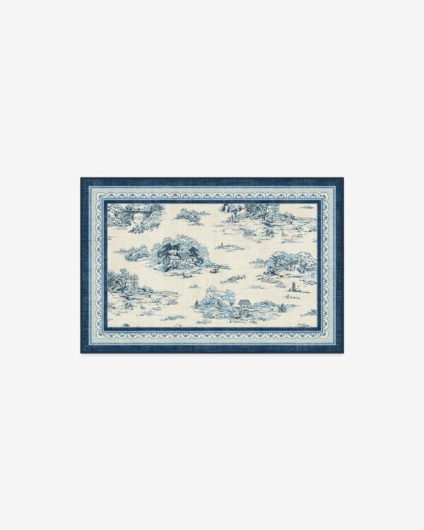 Ruggable | Provence Toile Delft Blue Rug