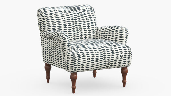 The Inside | Traditional Accent Chair | Ivory Odalisque | Espresso