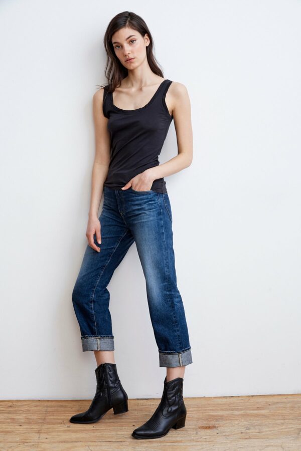 Velvet by Graham & Spencer | Jerry High Rise Straight Cuff Jean (24), Velvet by Graham & Spencer