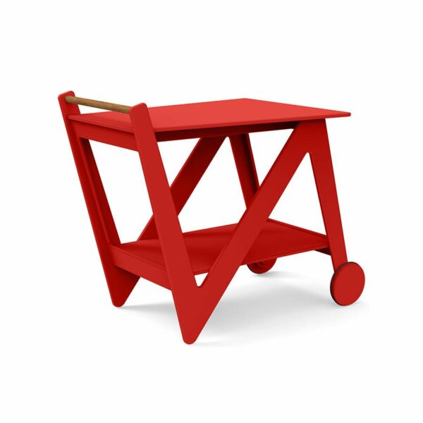 Loll Designs | Rapson Bar Cart - Apple Red