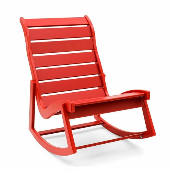 Loll Designs | Rapson High Back Rocker Chair - Apple Red