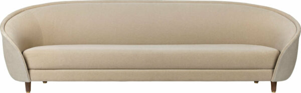 Gubi | Revers Sofa - 110.2" L - American Oiled Walnut / Canvas 2 - 0674