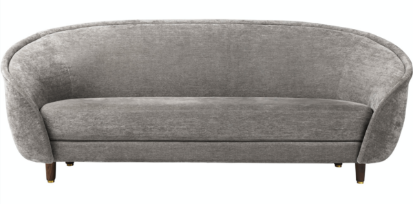 Gubi | Revers Sofa - 84.7" L - American Oiled Walnut / Canvas 2 - 0674