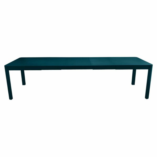 Fermob | Ribambelle XL Table with 3 Extensions - 59"/118" x 39" - Acapulco Blue