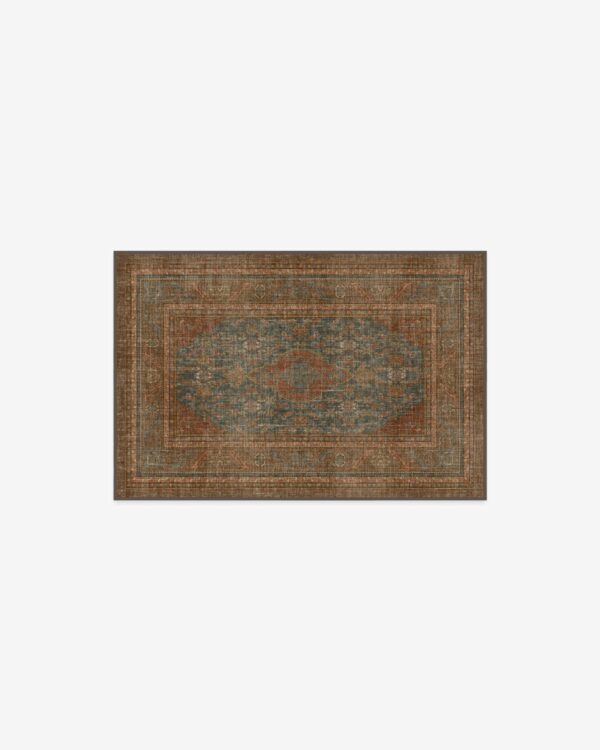 Ruggable | Rowan Teal Blue & Copper Rug