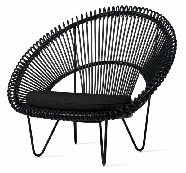 Vincent Sheppard | Roy Cocoon Chair - Black / Sunbrella Black