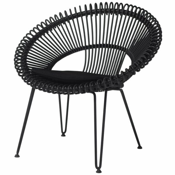 Vincent Sheppard | Roy Lazy Chair - Black / Sunbrella Black