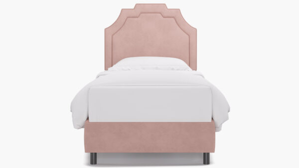 The Inside | Art Deco Bed | Blush Velvet