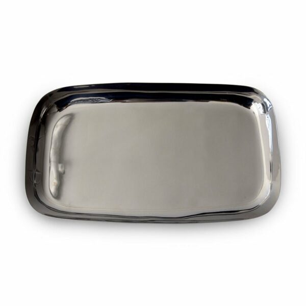 Tina Frey | Sculpt Large Platter in Stainless Steel