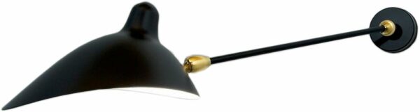 Serge Mouille | Serge Mouille Double Swivel Sconce 1-Arm - Black