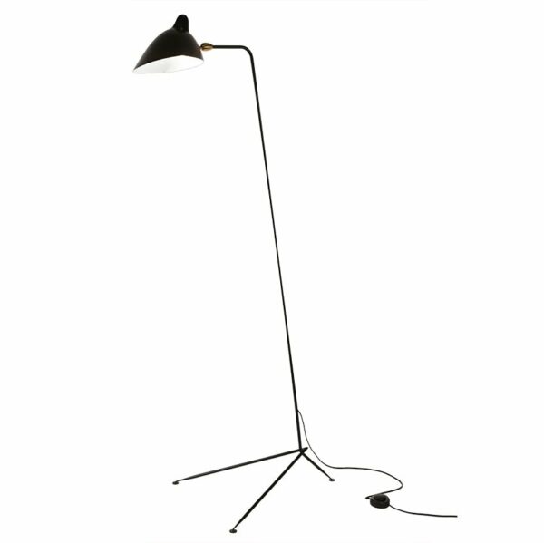 Serge Mouille | Serge Mouille One Arm Floor Lamp - Black