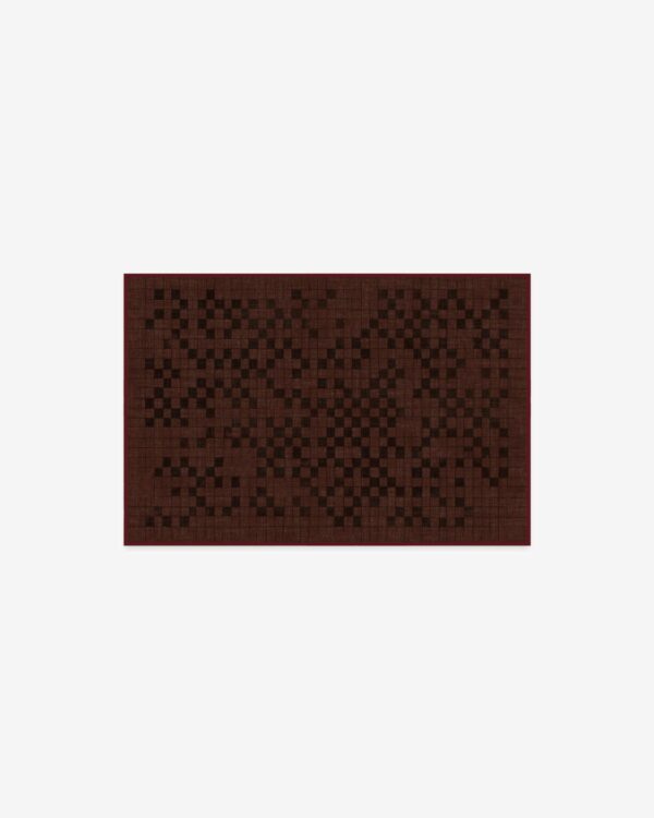 Ruggable | Shiloh Check Burgundy Rug