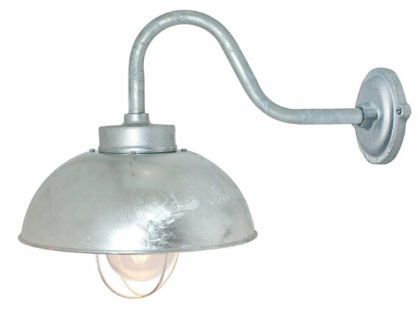 Davey Lighting | Shipyard Wall Light - Galvanized Steel, Clear Glass