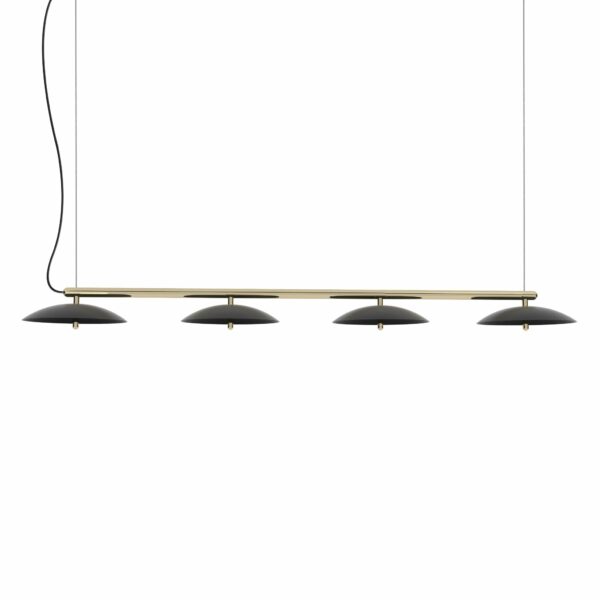 Souda | Signal Linear Pendant - 73" - Black x Brass / 2700K - Warm White / Black