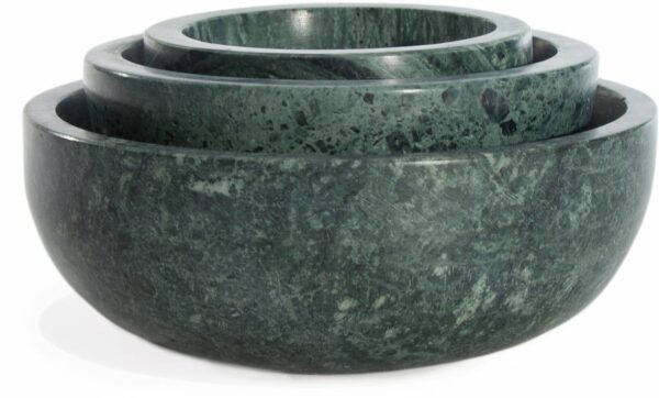 Hawkins New York | Simple Marble Bowls - Mara Bowl Small - 5"dia. x 2"H / Green