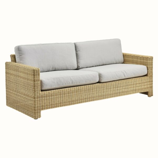 Sika Design | Sixty 3-Seater Sofa Exterior - ArtFibre Natural / Sunbrella Sailcloth Seagull