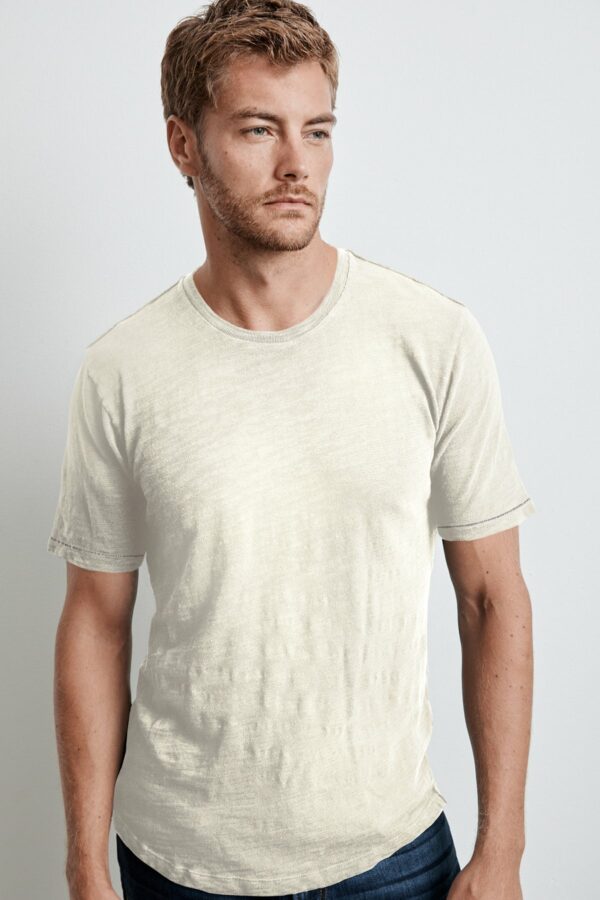 Velvet by Graham & Spencer | Joby Slub Jersey Contrast Stitching Tee (L), Velvet by Graham & Spencer