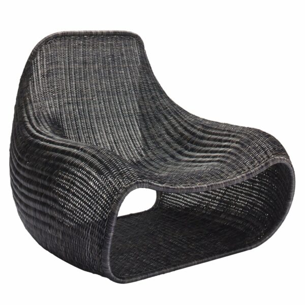 Feelgood Designs | Snug Rattan Lounge Chair - Dark Grey