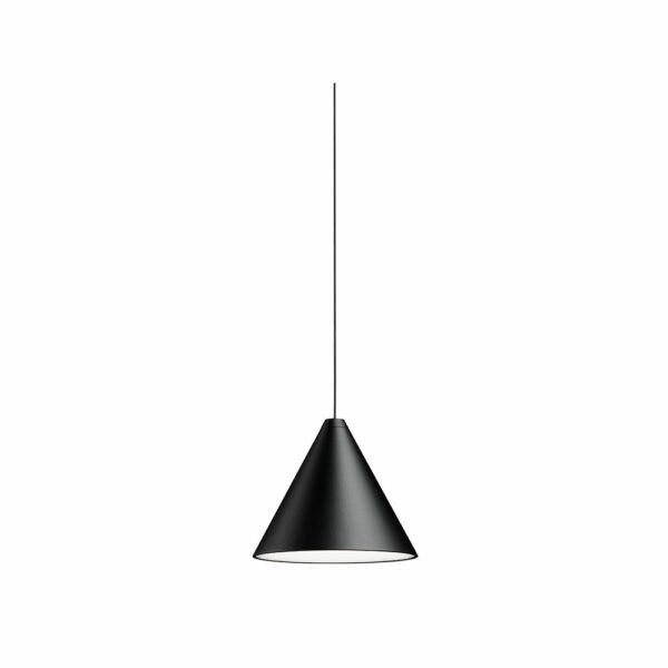 Flos | String Lights Cone Pendant Light - Single - Black / Casambi App Control / 39.4"L