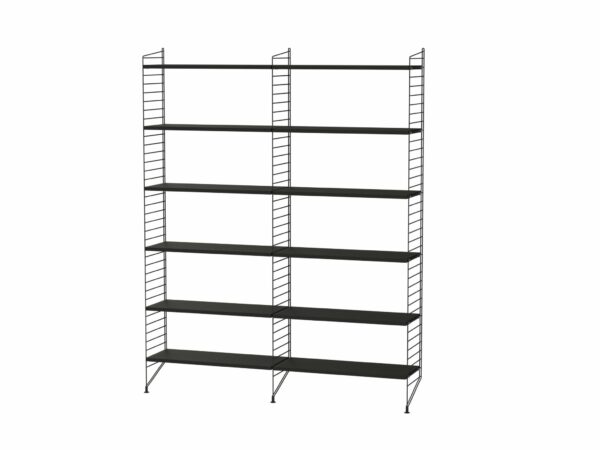 String Furniture | String Living Room Shelving - Unit A - Black