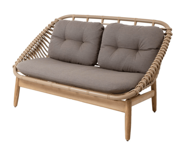 Cane Line | Strington 2-Seater Sofa - Taupe AirTouch w/ Teak Frame