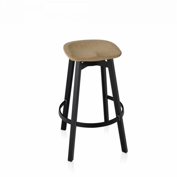 Emeco | Su By Nano Barstool - Cork / Black Anodized